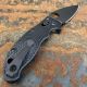 Spyderco Manix 2 LW Black FRCP Scales Black CTS-BD1 Blade Folding Knife